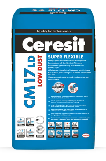 Ceresit CM 17 LD Low Dust superelatīga flīžu līme   25kg